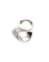 Uncommon Matters - Metallic Silver Double Direction Ring - Lyst