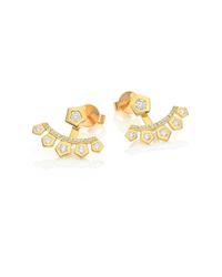 Ron Hami | Metallic Rain Diamond & 18k Yellow Gold Earring Jackets | Lyst
