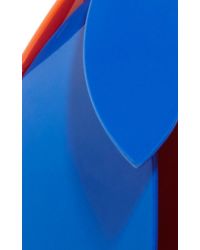 Proenza Schouler | Electric Blue And Orange Pepper Full Leave Earrings | Lyst