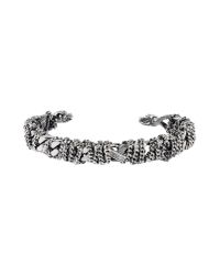 Emanuele Bicocchi | Metallic Swarovski Crystal Bracelet | Lyst