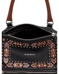 Givenchy | Black Small Pandora Studded Leather Bag | Lyst