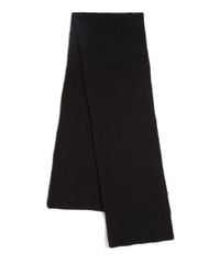 Polo Ralph Lauren | Black Rib-knit Cashmere Scarf for Men | Lyst