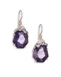 Alexis Bittar Fine | Purple Blueberry Marquis Iolite, Blue Topaz, Sapphire, Grey Diamond & Sterling Silver Drop Earrings | Lyst
