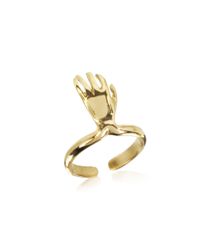 Bernard Delettrez | Metallic Bronze Midi Ring W/left Hand | Lyst
