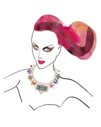 Shourouk - Multicolor Avalon Necklace - Lyst