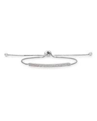 Anne Sisteron - Metallic 14kt White Gold Diamond Bar Tie Back Bracelet - Lyst