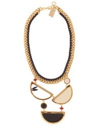 Lizzie Fortunato | Multicolor Miro Necklace with Gold Pleated Brass | Lyst