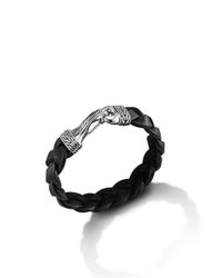 John Hardy | Black Classic Chain Hook Bracelet for Men | Lyst