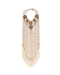 Erickson Beamon | Metallic 'stratosphere' Pearl Crystal Fringe Bead Necklace | Lyst