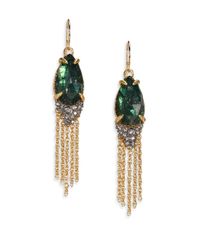 Alexis Bittar | Green Prophecy Doublet Tassel Earrings | Lyst