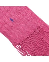 Polo Ralph Lauren | Pink Scarf | Lyst