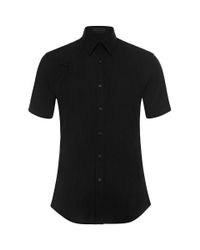 Alexander McQueen | Black Short Sleeve Harness Shirt for Men | Lyst