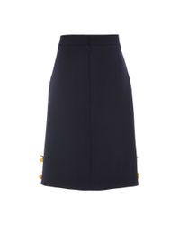 Mother Of Pearl | Blue Beaded Clarence A-line Skirt | Lyst