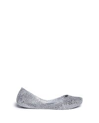 Melissa | Metallic X Campana 'Papel' Glitter Flats | Lyst
