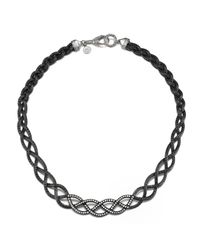 John Hardy | Collar Braided Necklace With Black Ruthenium Plating | Lyst