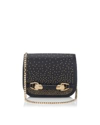 Jimmy Choo | Black Milla Large Glitter Clutch Bag | Lyst