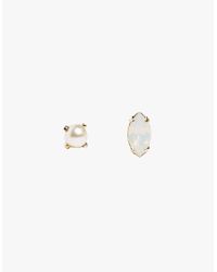 Bing Bang | Metallic Opal Marquis + Tiny Pearl Duo | Lyst