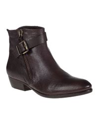 275 Central | Brown Buckled Biker Boot T Moro Lizard | Lyst