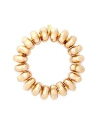 Kenneth Jay Lane | Metallic Nugget Bead Elastic Bracelet | Lyst