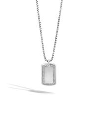 John Hardy | Metallic Classic Chain Dog Tag Pendant for Men | Lyst