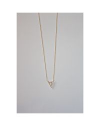 Tai | Metallic Open Triangle Necklace | Lyst