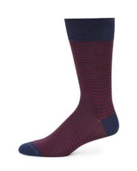 Paul Smith | Blue Fine Striped Socks for Men | Lyst