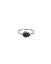 Melinda Maria | Metallic Nell Ring With Blue Labradorite Stone | Lyst