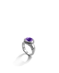 John Hardy | Blue Bamboo Small Round Ring | Lyst