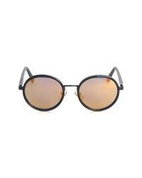 Rebecca Taylor | Black Sunday Somewehre Ned Round Sunglass | Lyst