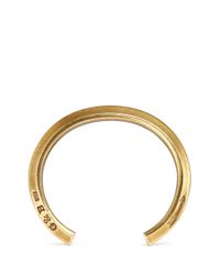 Giles & Brother | Metallic Embossed Logo And Arrow Hex Cuff for Men | Lyst