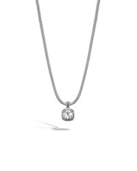 John Hardy | Metallic Classic Chain Small Square Pendant | Lyst