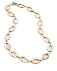 John Hardy | Metallic Dot Buffalo Horn, 18k Yellow Gold & Sterling Silver Marquis Link Necklace | Lyst