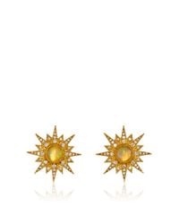 Arman Sarkisyan | Metallic Gold Supernova Studs With Ethiopian Opal Center | Lyst