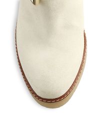 Moncler | White Marguerite Sheep Fur and Suede Boots | Lyst