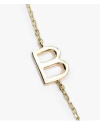 Gjenmi | Metallic 14k Alphabet Necklace | Lyst