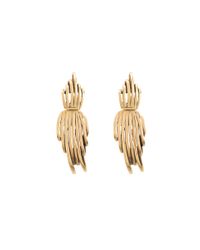 Oscar de la Renta | Metallic Russian Gold Curve Earrings | Lyst