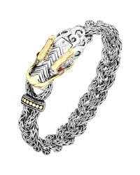 John Hardy | Metallic Legends Naga 18k Gold & Silver Cuff Bracelet | Lyst