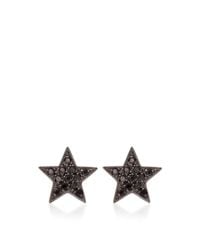 Dana Rebecca | Diamond Sylvie Rose Earrings In 14k Black Rhodium | Lyst