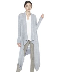 Alice + Olivia - Gray Chunky Trim Drape Top - Lyst