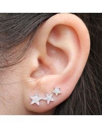 Anne Sisteron - 14kt White Gold Diamond Etoile Ear Cuff - Lyst