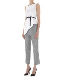 Roland Mouret - White Hurley One-shoulder Blouse - Lyst