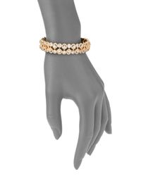 Adriana Orsini | Metallic Teardrop Bangle Bracelet/goldtone | Lyst