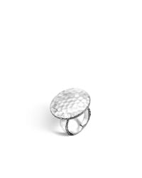 John Hardy | Metallic Dot Ring In Hammered Silver | Lyst