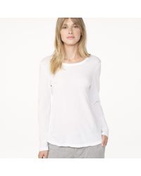 James Perse White Long Sleeve Little Boy Tee