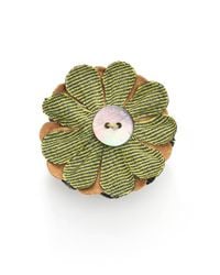 Hook + Albert | Brown Cork Flower Lapel Pin | Lyst