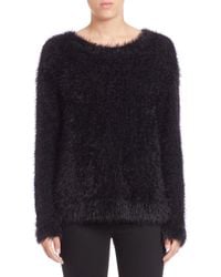 Generation Love | Black Fuzzy Knit Pullover | Lyst