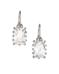 Eddie Borgo | Metallic Crystal Rectangle Estate Drop Earrings | Lyst