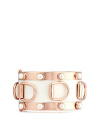 Eddie Borgo | Metallic Pearl D-ring Wide Cuff | Lyst