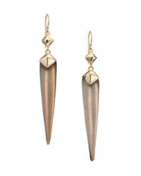 Alexis Bittar | Metallic Lakana Lucite Studded Spear Drop Earrings | Lyst