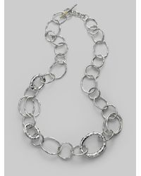 Ippolita | Metallic Glamazon Sterling Silver Bastile Element Short Link Chain Necklace | Lyst